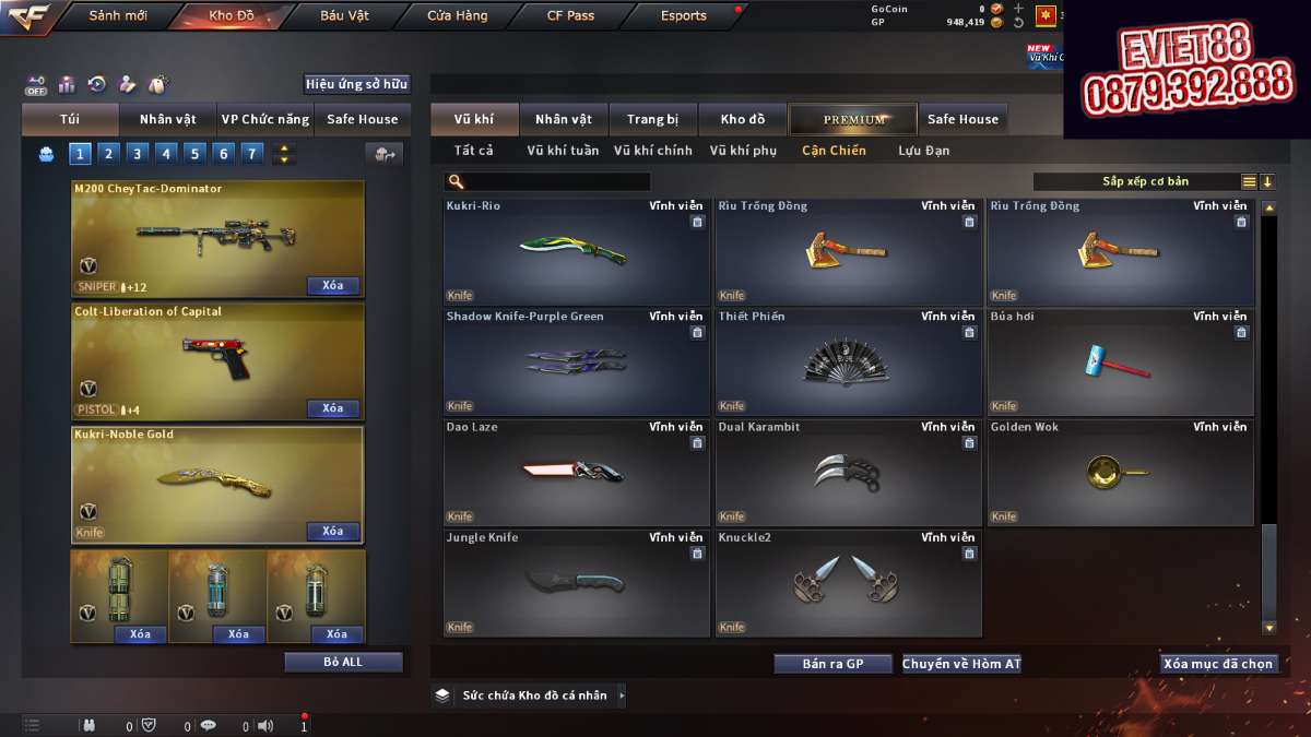 shop acc cf uy tin gia re